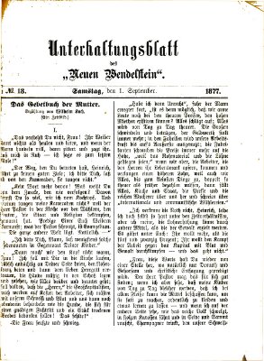 Wendelstein Samstag 1. September 1877