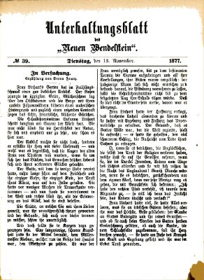 Wendelstein Dienstag 13. November 1877