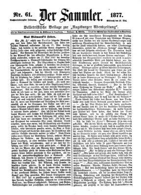 Der Sammler (Augsburger Abendzeitung) Mittwoch 23. Mai 1877
