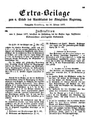 Amtsblatt für den Regierungsbezirk Arnsberg Samstag 10. Februar 1877