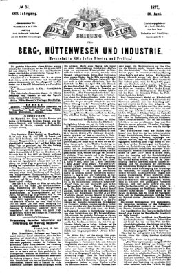 Der Berggeist Dienstag 26. Juni 1877