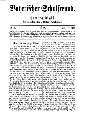 Bayerischer Schulfreund Mittwoch 28. Februar 1877
