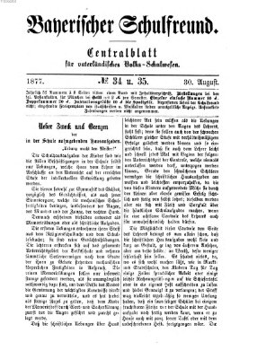 Bayerischer Schulfreund Donnerstag 30. August 1877
