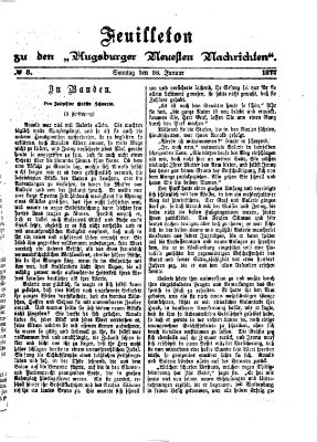 Augsburger neueste Nachrichten Sonntag 28. Januar 1877