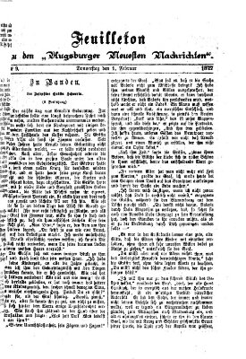 Augsburger neueste Nachrichten Donnerstag 1. Februar 1877