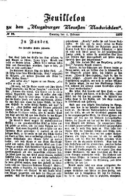 Augsburger neueste Nachrichten Sonntag 4. Februar 1877
