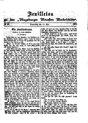 Augsburger neueste Nachrichten Donnerstag 10. Mai 1877