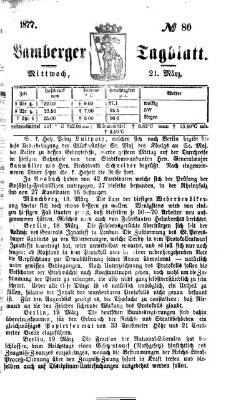 Bamberger Tagblatt Mittwoch 21. März 1877