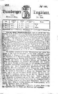 Bamberger Tagblatt Donnerstag 24. Mai 1877