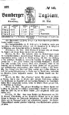 Bamberger Tagblatt Samstag 26. Mai 1877