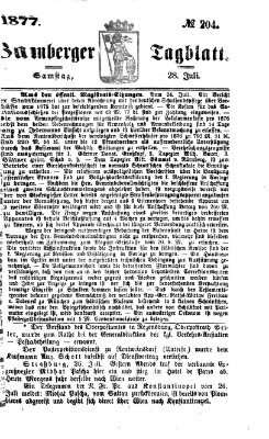 Bamberger Tagblatt Samstag 28. Juli 1877