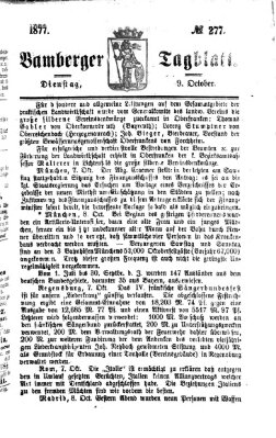Bamberger Tagblatt Dienstag 9. Oktober 1877
