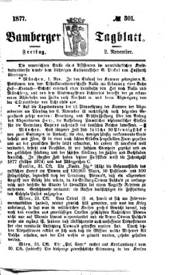 Bamberger Tagblatt Freitag 2. November 1877