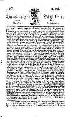Bamberger Tagblatt Samstag 3. November 1877