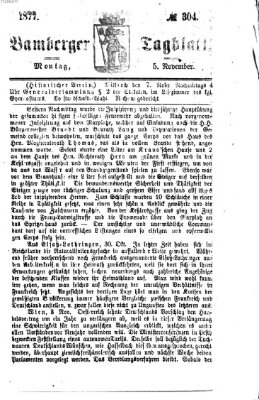 Bamberger Tagblatt Montag 5. November 1877