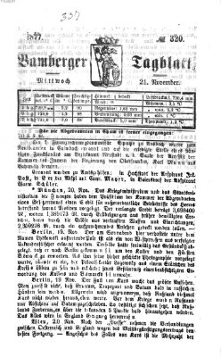Bamberger Tagblatt Mittwoch 21. November 1877