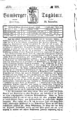 Bamberger Tagblatt Freitag 30. November 1877
