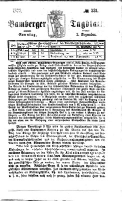 Bamberger Tagblatt Sonntag 2. Dezember 1877