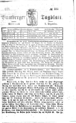 Bamberger Tagblatt Mittwoch 5. Dezember 1877