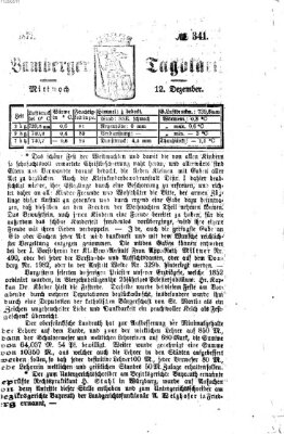 Bamberger Tagblatt Mittwoch 12. Dezember 1877