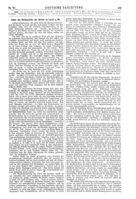 Deutsche Bauzeitung 〈Berlin〉 Mittwoch 23. Oktober 1878
