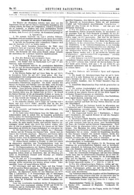 Deutsche Bauzeitung 〈Berlin〉 Mittwoch 30. Oktober 1878
