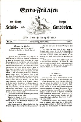 Extra-Felleisen (Würzburger Stadt- und Landbote) Donnerstag 9. Mai 1878