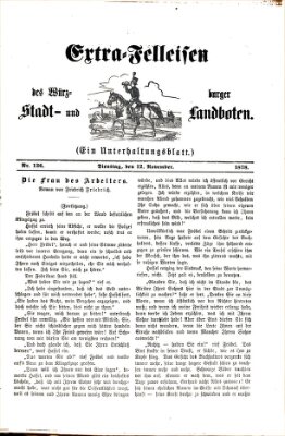 Extra-Felleisen (Würzburger Stadt- und Landbote) Dienstag 12. November 1878