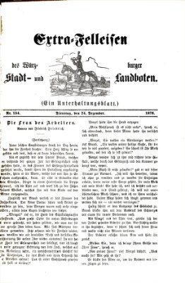Extra-Felleisen (Würzburger Stadt- und Landbote) Dienstag 24. Dezember 1878