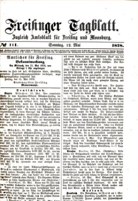 Freisinger Tagblatt (Freisinger Wochenblatt) Sonntag 12. Mai 1878