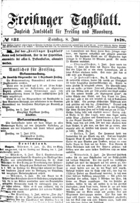 Freisinger Tagblatt (Freisinger Wochenblatt) Samstag 8. Juni 1878