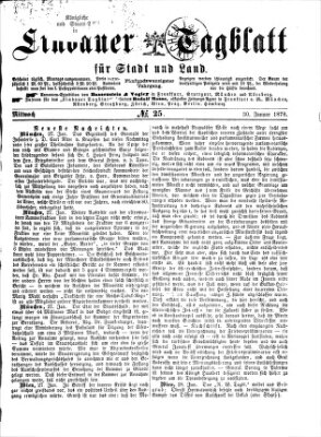 Lindauer Tagblatt für Stadt und Land Mittwoch 30. Januar 1878