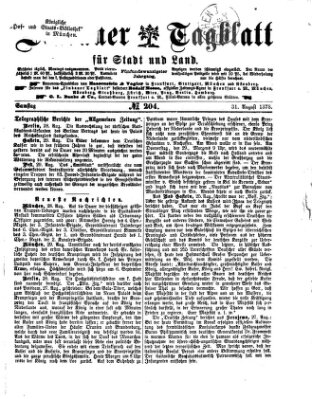 Lindauer Tagblatt für Stadt und Land Samstag 31. August 1878