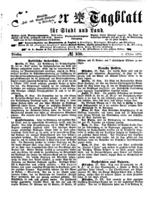 Lindauer Tagblatt für Stadt und Land Dienstag 1. Oktober 1878