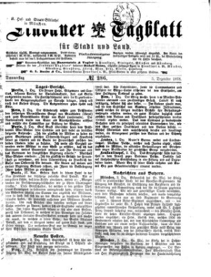 Lindauer Tagblatt für Stadt und Land Donnerstag 5. Dezember 1878