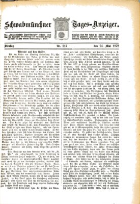 Schwabmünchner Tages-Anzeiger Dienstag 14. Mai 1878