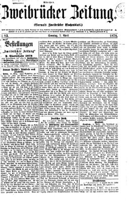 Zweibrücker Zeitung (Zweibrücker Wochenblatt)