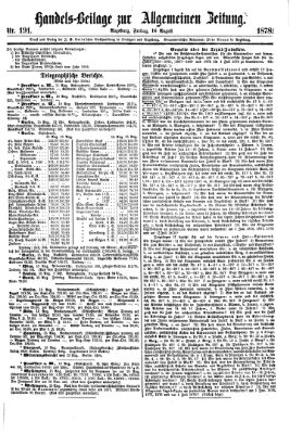 Allgemeine Zeitung Freitag 16. August 1878