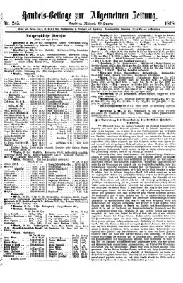 Allgemeine Zeitung Mittwoch 30. Oktober 1878