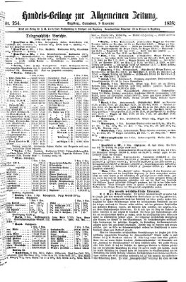 Allgemeine Zeitung Samstag 9. November 1878
