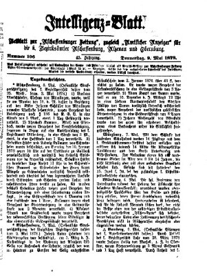 Aschaffenburger Zeitung Donnerstag 9. Mai 1878