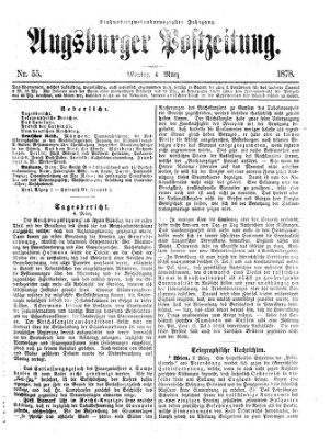 Augsburger Postzeitung Montag 4. März 1878