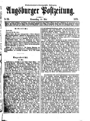 Augsburger Postzeitung Donnerstag 23. Mai 1878