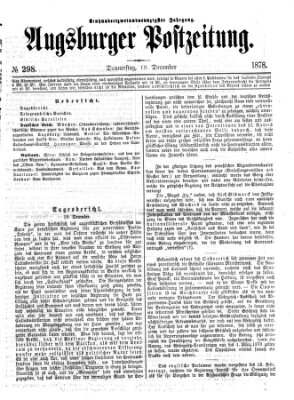 Augsburger Postzeitung Donnerstag 19. Dezember 1878