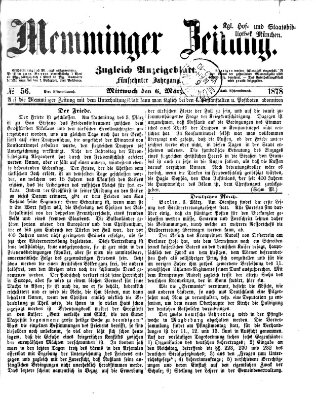 Memminger Zeitung Mittwoch 6. März 1878