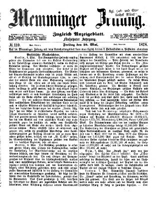 Memminger Zeitung Freitag 10. Mai 1878