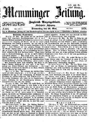 Memminger Zeitung Donnerstag 23. Mai 1878