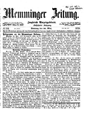 Memminger Zeitung Sonntag 26. Mai 1878