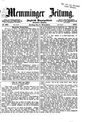 Memminger Zeitung Freitag 8. November 1878