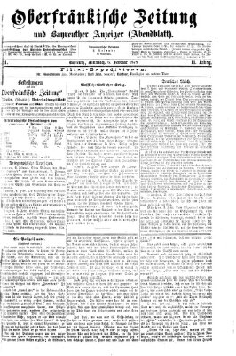 Oberfränkische Zeitung und Bayreuther Anzeiger (Bayreuther Anzeiger) Mittwoch 6. Februar 1878